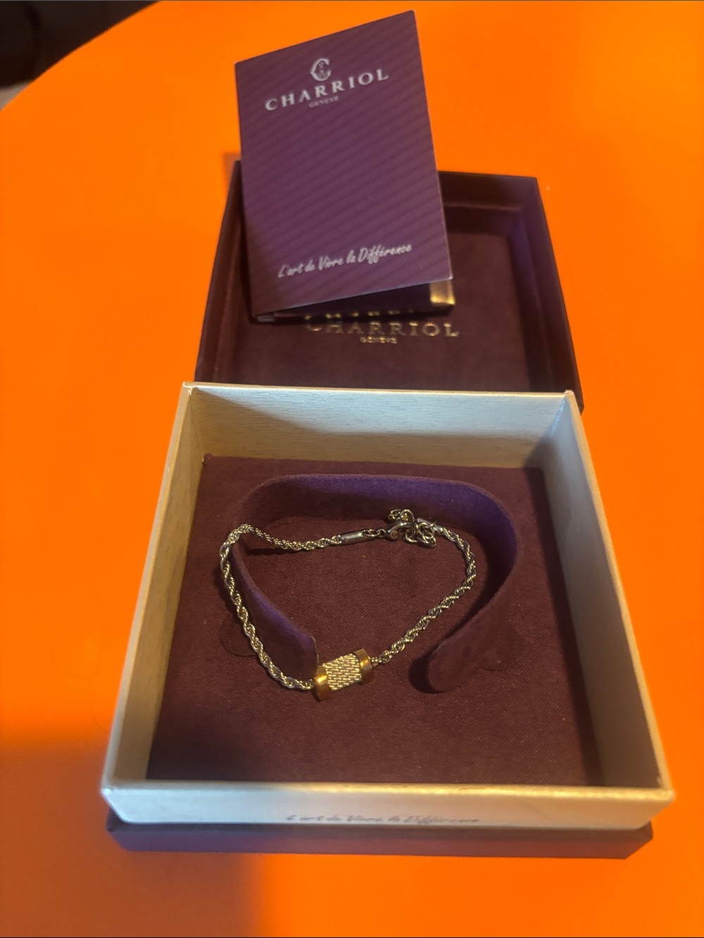 “Forever Waves” Two-Tone Cable Bracelet in Silver and Gold
